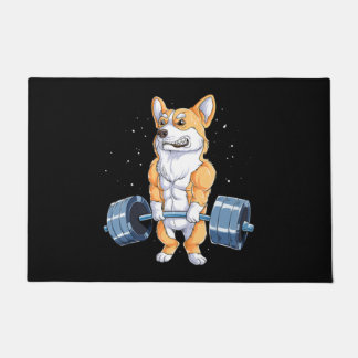 Felpudo Gimnasio Corgi Funny Deadlift