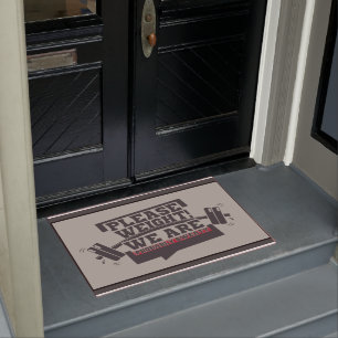Felpudo Gimnasio Decoración al aire libre, Gym Doormat - 