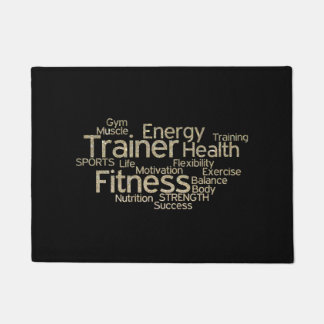 Felpudo Gimnasio Faux Purpurina