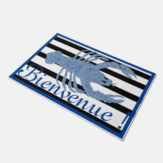 Felpudo Ginger Jars Jar Bandera Francesa Doormat (Angular)