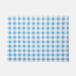 Felpudo Gingham Azul Bebé