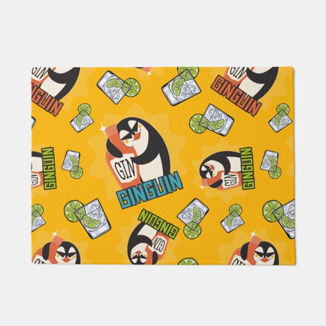 Felpudo ginguin, regalo de pingüino para ginguin (Anverso)