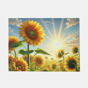Felpudo Girasol de embrión dorado