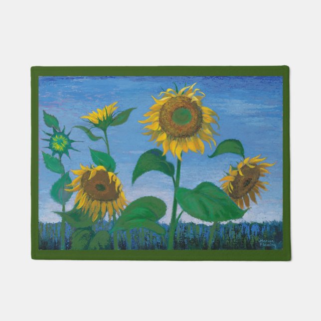 Felpudo Girasoles de la tarde (Anverso)