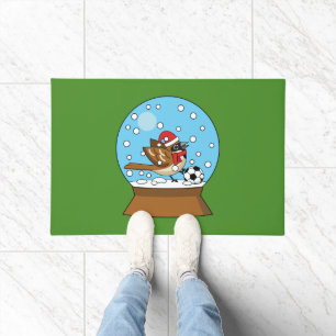 Felpudo Globe de nieve con juego de cuerdas con soplo