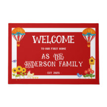 Globos Vintage de Bienvenida para Primera Casa Roj