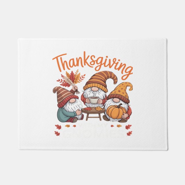Felpudo Gnome Fall Leopard Turkey Essential T (Anverso)