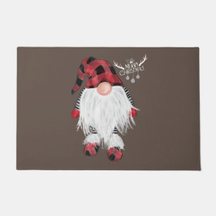 Felpudo Gnome Jardín Feliz Navidad Búfalo Rojo Paj
