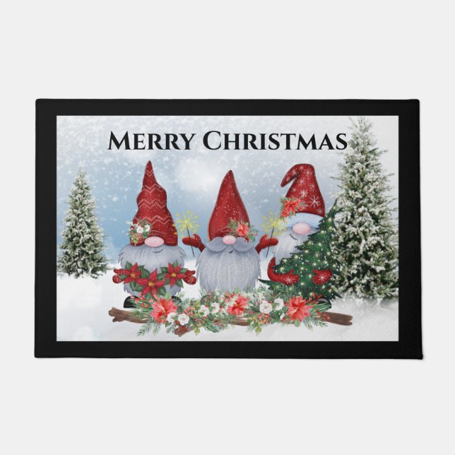 Felpudo Gnome Navidades Doormat Doormat (Anverso)