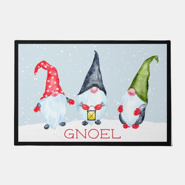 Felpudo Gnomos Navideños Caprichosos (Anverso)