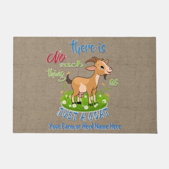 Felpudo GOAT | Nada de eso como SIMPLEMENTE una cabra GetY (Anverso)