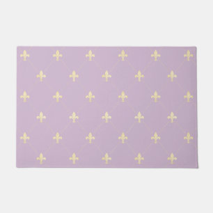 Felpudo Gold Fleur-de-Lis Lilac