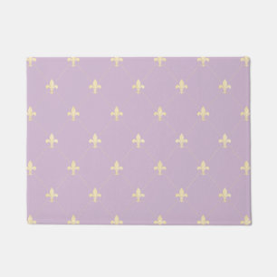 Felpudo Gold Fleur-de-Lis Lilac 18x24