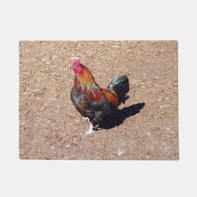 Felpudo Golden Cockerel Rooster doormat (Anverso)