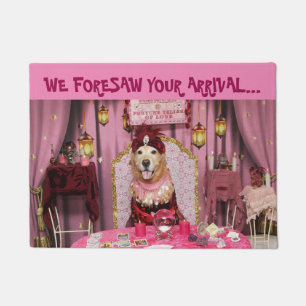 Felpudo Golden Retriever Fortune Teller of Love