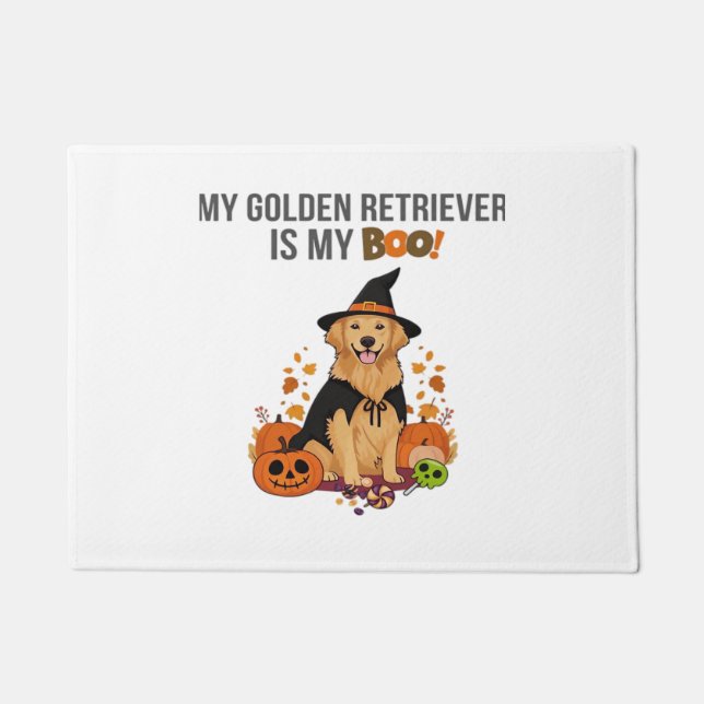 Felpudo Golden Retriever Halloween Dog My Golden Retrieve (Anverso)