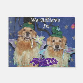 Felpudo Golden retriever que creemos en magia