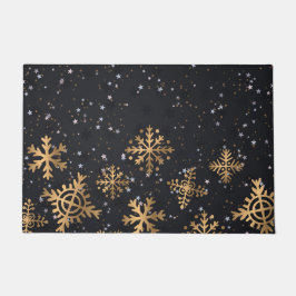 Felpudo Golden snowflakes