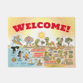 Felpudo Golden SoCal Welcome Mat