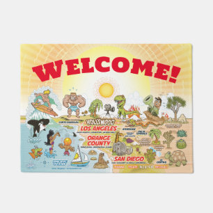 Felpudo Golden SoCal Welcome Mat