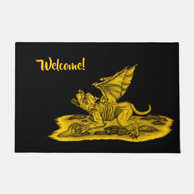 Felpudo Golem Gargoyle (Anverso)