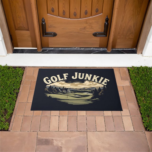 Felpudo Golf Junkie Cute Guay (Exterior)