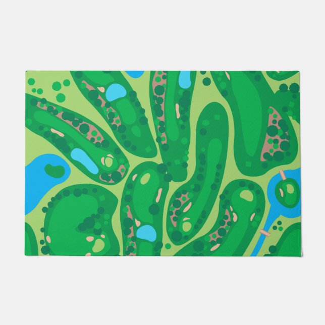 Felpudo golf par golf green (Anverso)