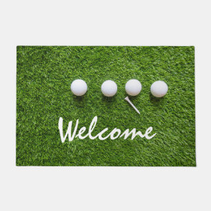 Felpudo Golf puerta de bienvenida tapicería pelotas de go
