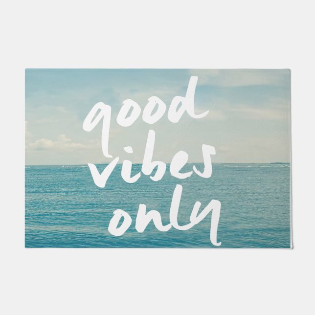 Felpudo Good Vibes Only Mat, Sea Picture Decor  (Anverso)