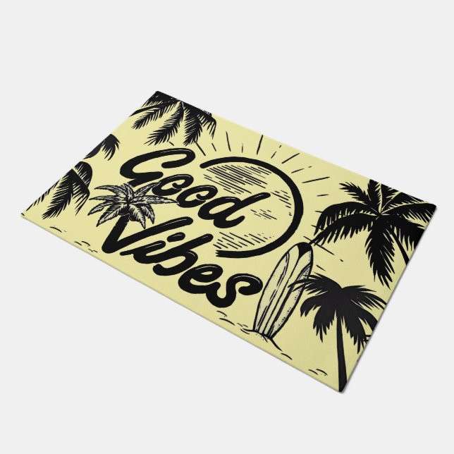 Felpudo "GOOD Vibes" Outdoor-Indoor Rug (Angular)