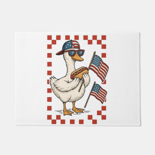 Felpudo Goose American Flag Memorial Day 4 de julio
