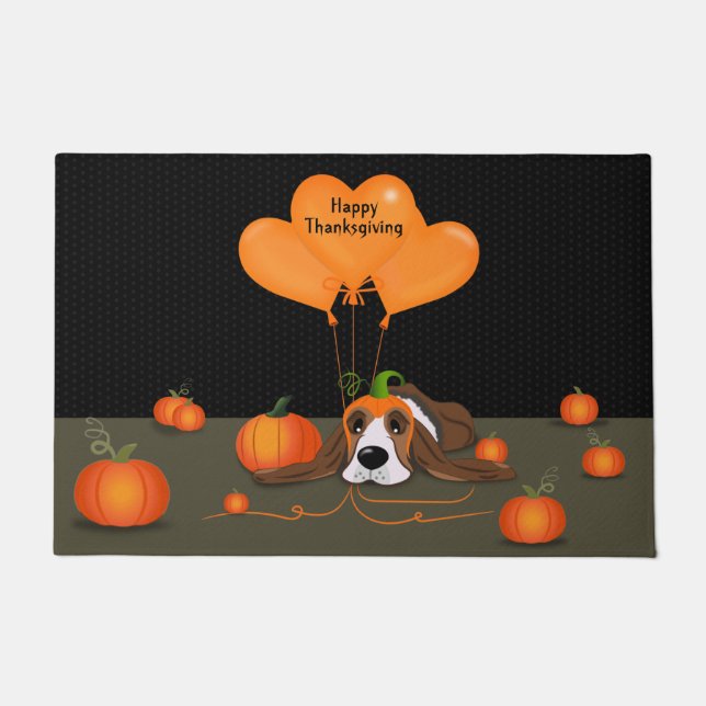 Felpudo Gorra de calabaza de Hound Basset (Anverso)
