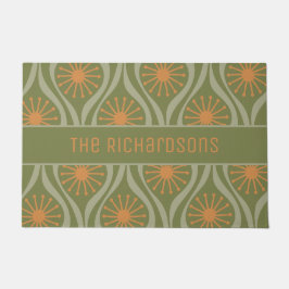 Felpudo Gotas atómicas modernas de mediados de siglo