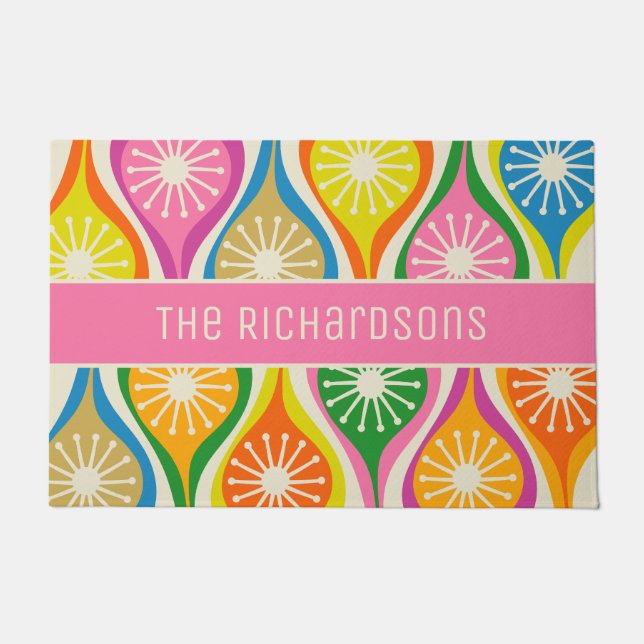 Felpudo Gotas atómicas modernas de mediados de siglo (Anverso)