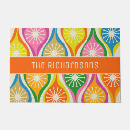 Felpudo Gotas atómicas modernas de mediados de siglo