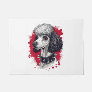 Felpudo Goth Poodle – Dark Aesthetic Dog