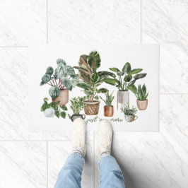 Felpudo Graciosa acuarela "Una planta más"