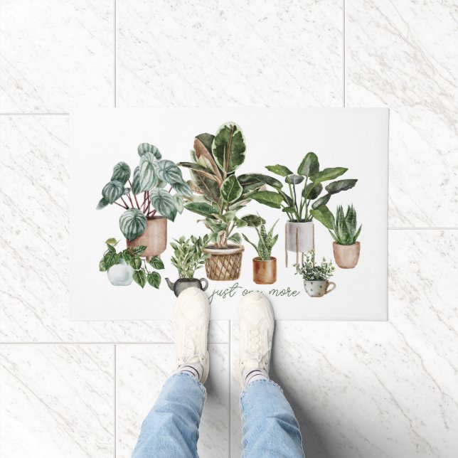 Felpudo Graciosa acuarela "Una planta más" (Interior)