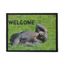 Graciosa bienvenida a la foto de Chimpanzee