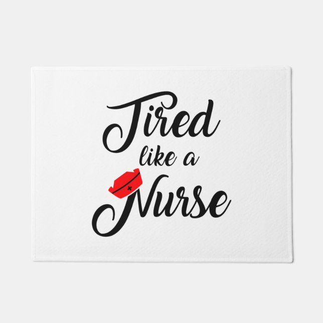 Felpudo Graciosa camiseta de enfermera. 1 (Anverso)