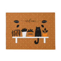 Graciosa estantería de bienvenida escondiendo hoga