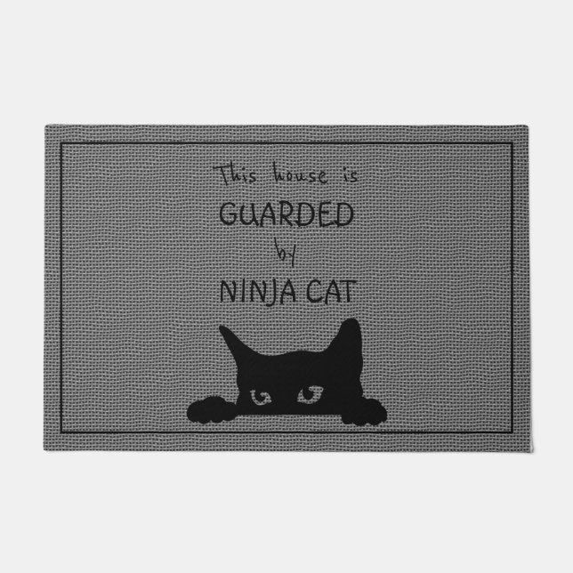 Felpudo Graciosa felina grande Doormat  (Anverso)