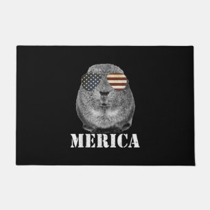 Felpudo Graciosa Guinea Cerdo Merica Patriótica Ue Glass D