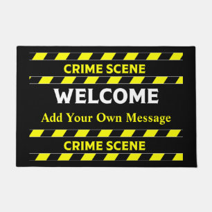 Felpudo Graciosa Novedad Crimen Escena De Puerta Mat