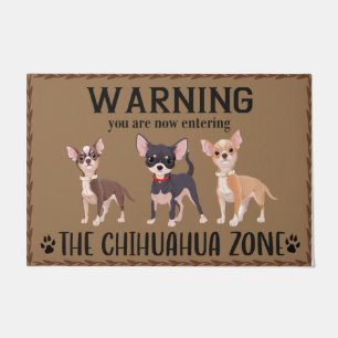 Felpudo Graciosa zona de Chihuahua Doormat, casa de Chihua