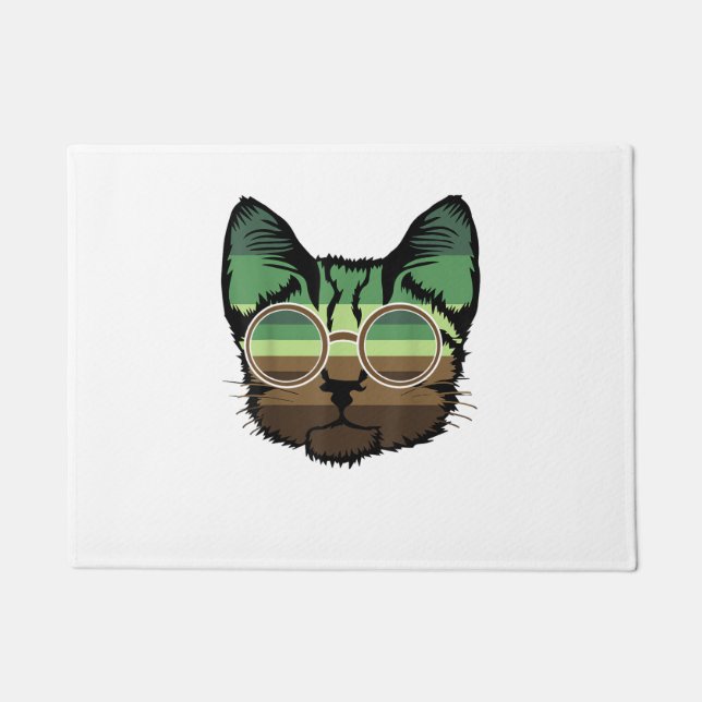 Felpudo Gracioso Cat retro (Anverso)