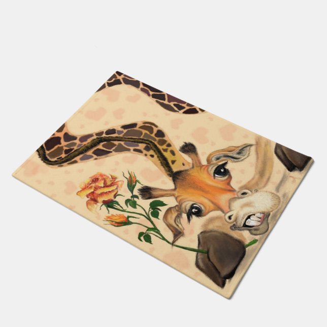 Felpudo Gracioso Doormat con graffe romántica Caballero (Angular)