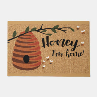 Felpudo Gracioso Doormat de Miel, Bee Doormat, Mat al aire