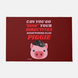 Felpudo gracioso doormat "OINK PIGGIE"