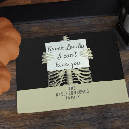 Felpudo Gracioso esqueleto que no puedo oír Doormat de Hal